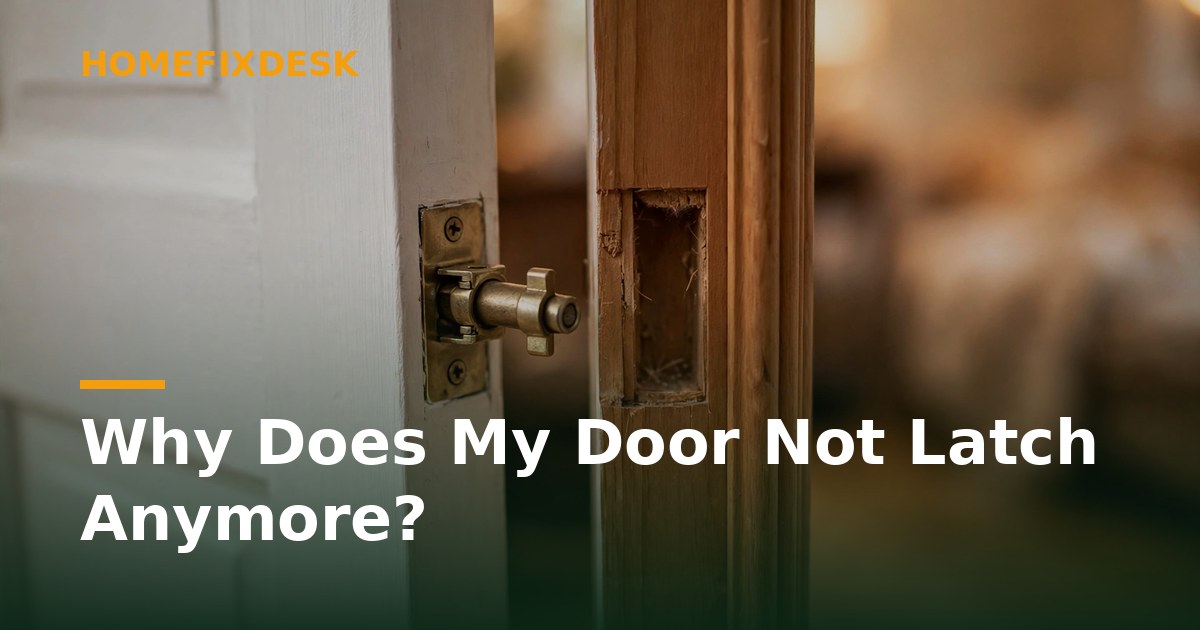 Why Does My Door Not Latch Anymore?