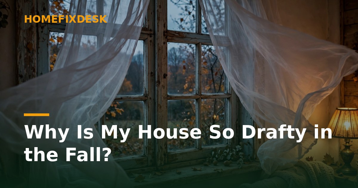 Why Is My House So Drafty in the Fall?