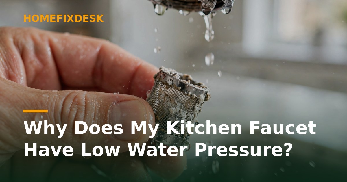 Why Does My Kitchen Faucet Have Low Water Pressure?