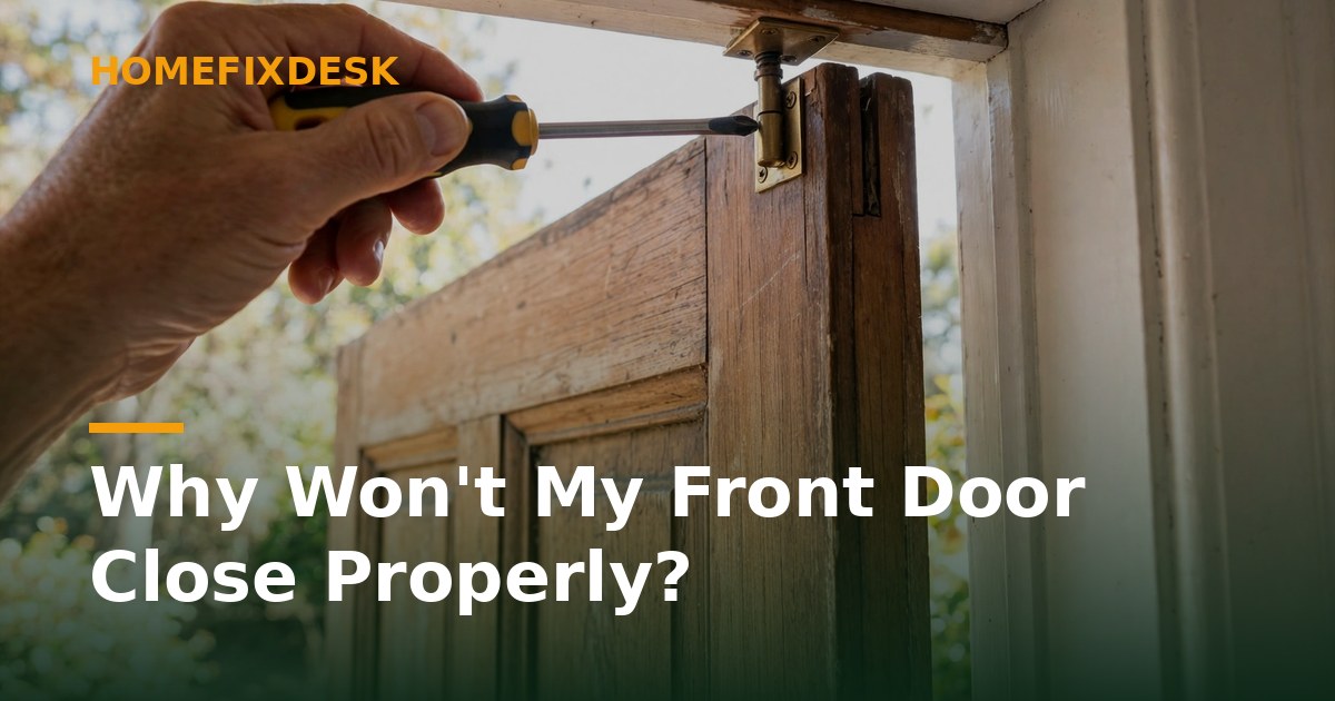 Why Won't My Front Door Close Properly?