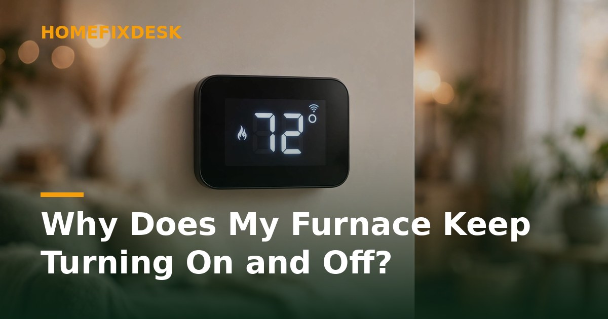 Why Does My Furnace Keep Turning On and Off?