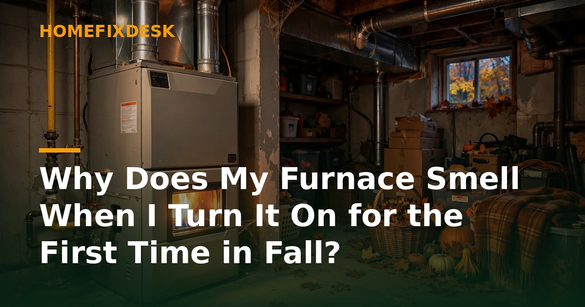 Why Does My Furnace Smell When I Turn It On for the First Time in Fall?
