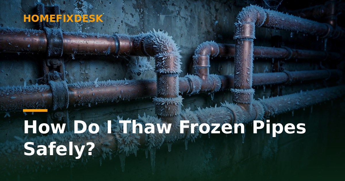 How Do I Thaw Frozen Pipes Safely?