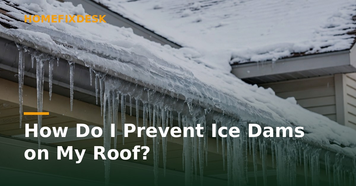 How Do I Prevent Ice Dams on My Roof?