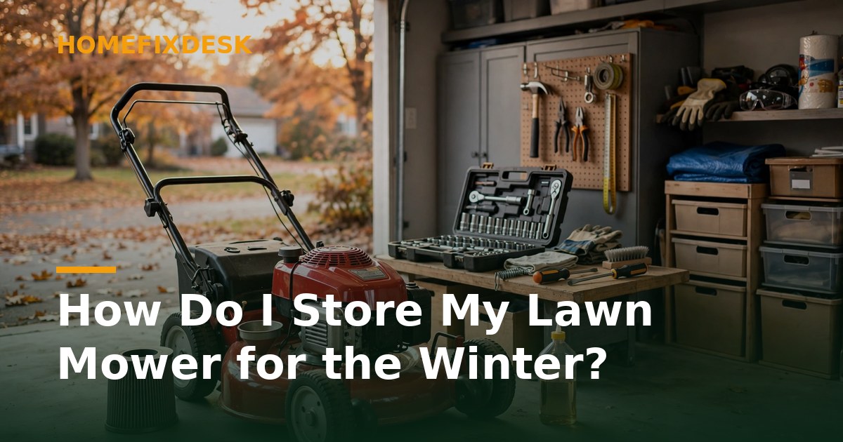 How Do I Store My Lawn Mower for the Winter?