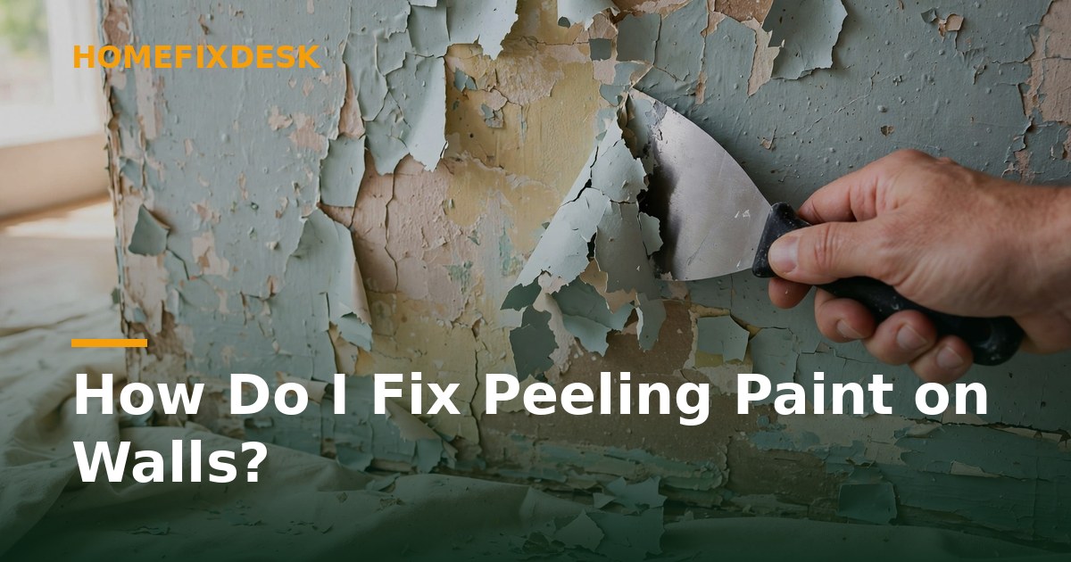 How Do I Fix Peeling Paint on Walls?