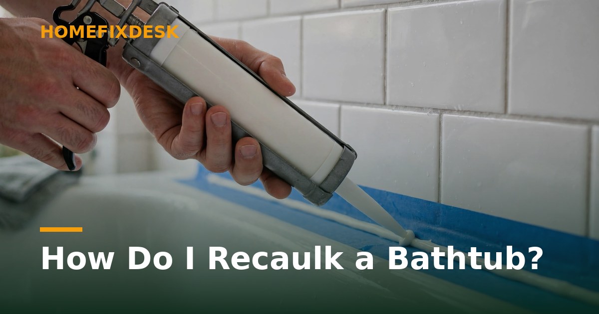 How Do I Recaulk a Bathtub?