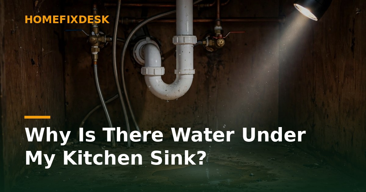 Why Is There Water Under My Kitchen Sink?