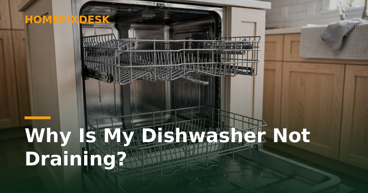 Why Is My Dishwasher Not Draining?