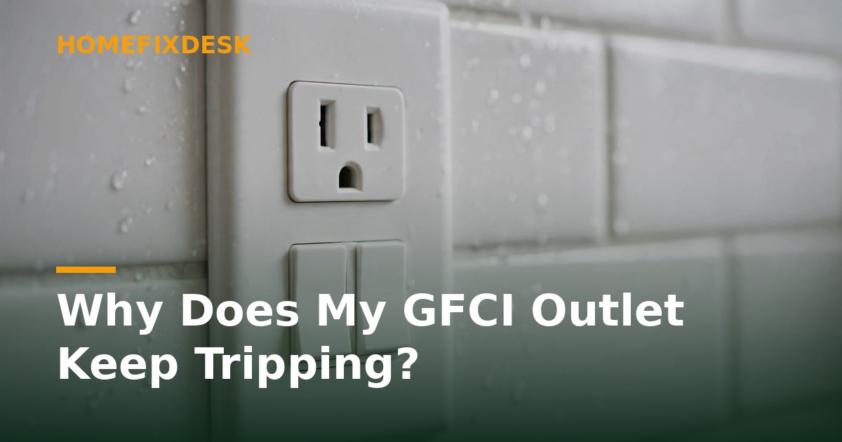 Why Does My GFCI Outlet Keep Tripping?