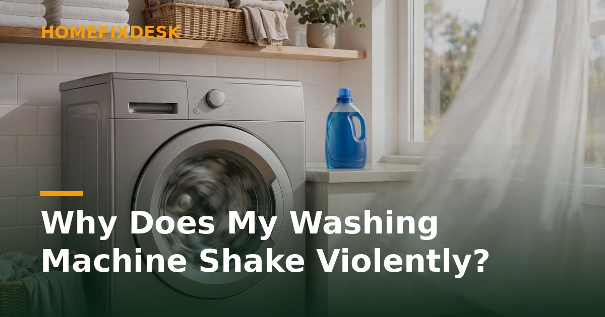 Why Does My Washing Machine Shake Violently?